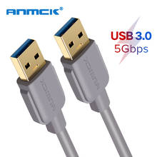 Удлинительный кабель Anmck USB-USB Type-A, USB 3,0 2,0, удлинитель для радиатора, жесткого диска, вебкамеры, Удлинительный Кабель USB 3,0 2024 - купить недорого