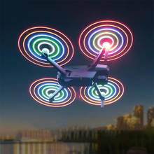 Hélice para drone startrc mavic, com 2 lâmpadas led, recarregável, luz noturna de voo, adequado para drone dji air 2 2024 - compre barato