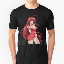 Camiseta de algodón de tamaño grande para niños, camisa de Anime de tamaño grande, con diseño de curias Gremory High School, Dxd Highschooldxd, Waifu, Kawaii, Kawai, 100% 2024 - compra barato