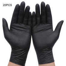 20pcs Black Disposable Gloves Powder Free Latex Free Mechanic Tattoo Beauty Care Body Art Gloves Household Gloves 2024 - buy cheap