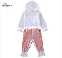 2020 Baby Summer Clothing Baby Girl Tracksuit 2PCS Toddler Kid Outfits Clothes Hooded Mesh Top Zipper Pants Trousers 2024 - buy cheap