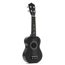 XSXS--21 дюймов миниатюрная гитара укулеле-сопрано фирмы 4 струны Гавайская гитара ручной работы, выполненная из красного + строка + Палочки для начинающих подарок для детей (черный) 2024 - купить недорого