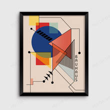 Arte geométrico de pared Bauhaus, impresión Bauhaus, Weimar, póster Bauhaus, exposición Bauhaus, arte abstracto de pared, impresión artística 2024 - compra barato