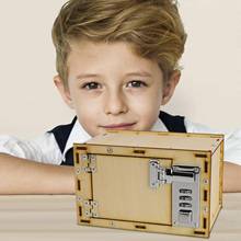 Caja de Seguridad mecánica con contraseña para niños, kit de modelo de hucha para niños, suministros de proyectos de ciencia, regalos de cumpleaños de niño nuevo 2024 - compra barato