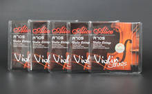 5 Sets Alice A705 (E1 A2 D3 G4) Stainless Steel Nickel Chromium Wound 3/4 4/4 Size Violin Strings 2024 - buy cheap