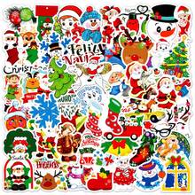 50pcs Stickers Christmas Deer Santa Claus Snowman Children Gift Sticker DIY For On Skateboard Graffiti Suitcase Luggage Sticker 2024 - buy cheap