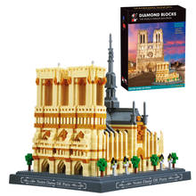 4018pcs+ Cathédrale Notre-Dame de Paris Building Blocks France World Famous Architecture Micro Brick City 3D Model Blocks Toys 2024 - buy cheap