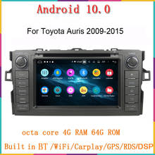 Radio con gps para coche, reproductor multimedia con Android 10, 8 núcleos, dvd, audio estéreo, Carplay, WiFi, para toyota Avensis 2009-2015 2024 - compra barato