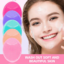 Escova de limpeza facial em silicone, mini escova massageadora à prova d'água, macia, limpeza profunda de poros 2024 - compre barato