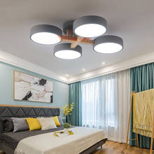 Lámparas de araña de madera maciza, accesorio de iluminación nórdico de arañas LED para sala de estar, comedor, cocina y dormitorio 2024 - compra barato