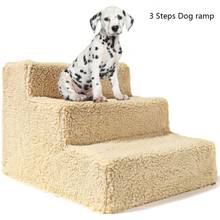 Escaleras antideslizantes para perros y gatos pequeños, rampa extraíble de 3 escalones para mascotas, cama para cachorros, suministros para mascotas 2024 - compra barato