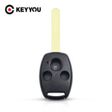 KEYYOU 20x 3 Buttons For HONDA Accord Civic CRV Pilot JAZZ/CRV Odyssey Remote Car Key Shell Case 2024 - compre barato