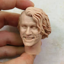 Boneca masculina em escala 1/6, cabeça de palhaço esculpida para bonecos de 12 polegadas, modelo de cabeça de palhaço 2024 - compre barato