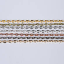 5 Meter High Quality Flat Cross Chains DIY Necklace Accessories Findings Long Chains For Jewelry Making 2024 - buy cheap