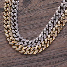 12mm 16inch 18inch 20inch 24inch  Iced out Bling bling Cuban Chain Hip Hop micro pave Necklace Jewelry for men BC005 2024 - buy cheap