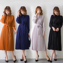 Beehouse vestido mujer mulher chiffon vestidos vestidos para mulher sukienka damska outono manga longa elegante vestido largo 2024 - compre barato