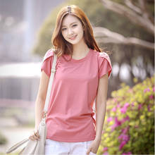 MRMT-Camiseta de verano para mujer, de Color sólido con cuello redondo Camiseta holgada, camisetas de manga corta, 2021 2024 - compra barato