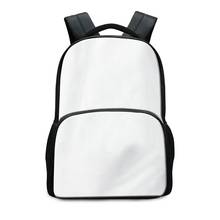 17 Inch Large Capacity Backpack For 14'' Laptop Blank School Bags For Sublimation Printing Teens DIY Image Schoolbag Custom Bag 2024 - buy cheap