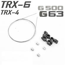 Cabo de atravessamento frontal de aço para carro, para traxxas trx4, g500, trx6, g63, acessórios e peças de carro rc, 1 par 2024 - compre barato