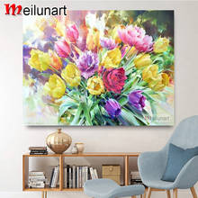 Abstract colored flowers 5d diy diamond painting cross stitch full square round drill diamond embroidery sale decoration AS0833 2024 - buy cheap