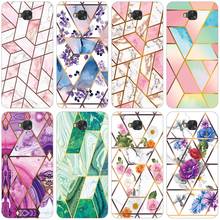 Soft Phone Case for Asus Zenfone4 Selfie ZD553KL ZB553KL Funda Glossy Colorful Flower Silicone Phone Back Cover Geometric Marble 2024 - buy cheap