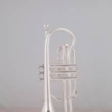 Bach-Cornet horn Bb Tune, instrumento Musical profesional Chapado en plata con estuche, envío gratis, novedad 2024 - compra barato