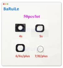 BaRuiLe 50pcs Home Button Gasket for iPhone 8 7 6 6S Plus 5S 5 Home Holding Space Rubber Glue Adhesive Sticker Replacement Parts 2024 - buy cheap