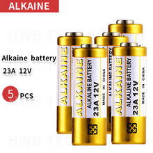 Bateria alcalina 5 peças, 12 v 23a bateria 12 v 27a 23a 12 v 21/23 a23 e23a mn21 controle remoto bateria parte rc 2024 - compre barato