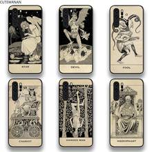 Fool Tarot Card Meanings Phone Case For Huawei P20 P30 P40 lite E Pro Mate 40 30 20 Pro P Smart 2020 2024 - buy cheap