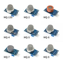 Módulo de Sensor de Gas licuado para Arduino Starter DIY, MQ-2 de MQ-3, MQ-4, MQ-5, MQ-6, MQ-7, detección de MQ-8, humo, metano, MQ-9, 10 Uds. 2024 - compra barato