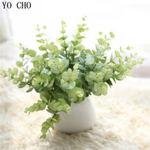 Yo cho verde eucalipto artificial planta decoração simulação plantas casa varanda jardim paisagem ornamentos decoração acessórios 2024 - compre barato