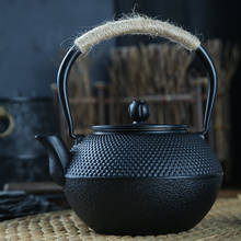 Bule de chá de ferro japonês com infusor de aço inoxidável, bule de chá de ferro fundido para água ebulição, chá oolong 600/800/1200ml 2024 - compre barato