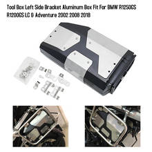 Motorcycle Accessories Tool Box Left Side Bracket Aluminum Box Fit For BMW R1250GS R1200GS LC & Adventure 2002 2008 2018 2024 - buy cheap