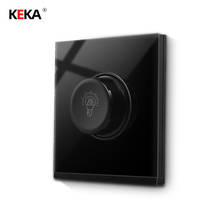 KEKA-Interruptor de pared estándar Universal, regulador de luz, CA 110-250V Panel de vidrio templado de 4 colores 2024 - compra barato