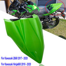 Для Kawasaki Z650 Ninja650 ER 6F 2017 2018 2019 2020 moto крышка заднего сиденья для пассажиров сольный капот для сиденья Хвост Обтекатели Ninja 650 2024 - купить недорого