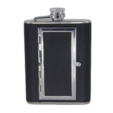 Hot Sale 6 oz 5 Gu Division Cigarettes Case Stainless Steel Hip Flask Wine Liquor Alcohol Drinkware Flask For Alcohol Supplies 2024 - buy cheap