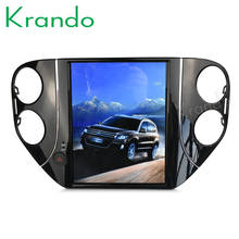 Krando-reprodutor multimídia automotivo, central multimídia para carros com android 8.1, tela touch screen, para volkswagen tiguan 10.4-2010 2024 - compre barato