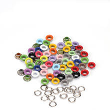 50pcs hole 10mm metal mixed color eyelet for DIY scrapbook lace shoe bag label clothing fashion accessories and leather crafts 2024 - buy cheap