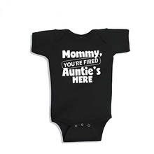 Mommy You're Fired Auntie's Here Printed Funny Baby Bodysuit Cotton Short-sleeved Baby Body Baby Boys Girl Onesie Romper Clothes 2024 - buy cheap