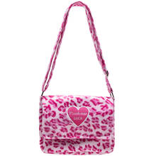 Bolso cruzado con estampado de leopardo para mujer, de felpa suave de hombro bandolera, informal, esponjoso, 2020 2024 - compra barato