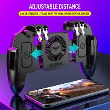 PUBG Mobile Joystick Controller L1R1 Trigger Gamepad For COD IOS Android Six 6 Finger Call Of Duty Mobile Gamepad Cooling Fan 2024 - buy cheap