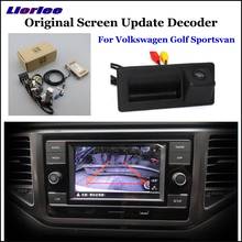 Автомобильная камера заднего вида для VW Golf Sportsvan, камера заднего вида, Full HD, ПЗС-декодер 2024 - купить недорого