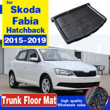 Fit For Skoda Fabia Hatchback 2015 2016 2017 2018 2019 Boot Liner Rear Trunk Mat Cargo Tray Floor Carpet Mud Kick Protector 2024 - buy cheap