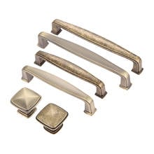 2019 Antique Bronze Furniture Handles Zinc Alloy Cabinet Knobs and Handles Drawer Door Pull Handle Kitchen Furniture Fittings 2024 - buy cheap