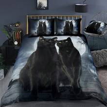 Free Dropshipping Bedding Sets Duvet Cover (1 Pillowcase Single) children's bedding  Single Chinese style Cat  dog animal 2024 - buy cheap