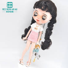 Blyth doll clothes Fashion T-shirts, plaid skirts, shoes for 28-30cm Azone OB22 OB24 doll accessories 2024 - buy cheap