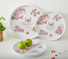 Round Storage Tray-Tea tray-Fruits Plate-Cake Dish-Flower Tray for Party/Hotel/Thickened tray for Snacks 2024 - buy cheap