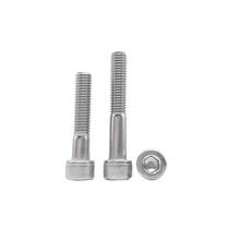 Tornillos de cabeza cilíndrica Allen M12, 2 piezas, tornillo de copa hexagonal, Perno mecánico de medio diente de acero inoxidable de 55mm-140mm de largo 2024 - compra barato