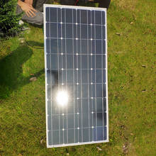 Солнечная панель DOKIO жесткая, 100 Вт, 18 в, водонепроницаемая, монокристаллическая, 100 Вт 2024 - купить недорого