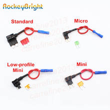 Rockeybright-Mini Micro cuchilla de circuito estándar para coche, fusible mentos, soporte de cerdito trasero, adaptador de grifo, soporte Dual, 2 uds. 2024 - compra barato